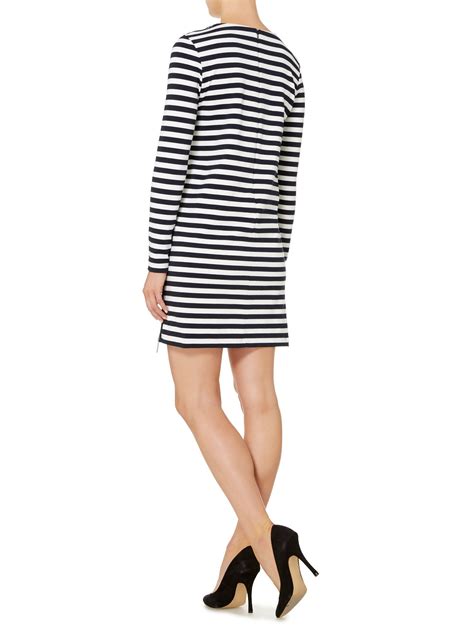 michael kors women's long sleeve zipper detail tunic dress|Michael Kors midi dresses.